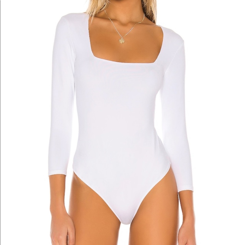 Free People Truth Or Square Bodysuit White